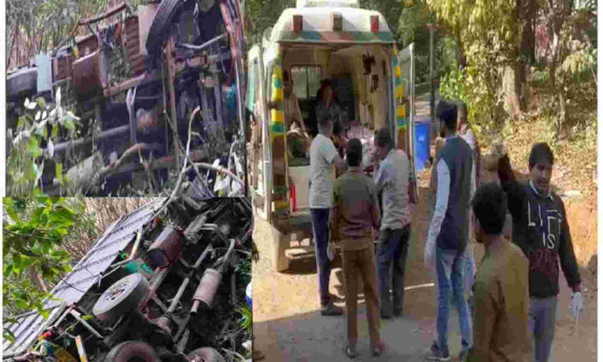 महाबलेश्वर में भीषण हादसा, मजदूरों को ले जा रहा टेम्पो महाबलेश्वर घाटी में गिरा, 40 घायल